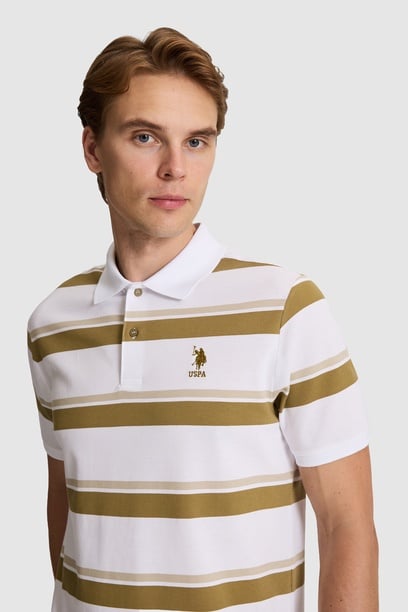 Erkek Yeşil Regular Fit Polo Yaka Tişört