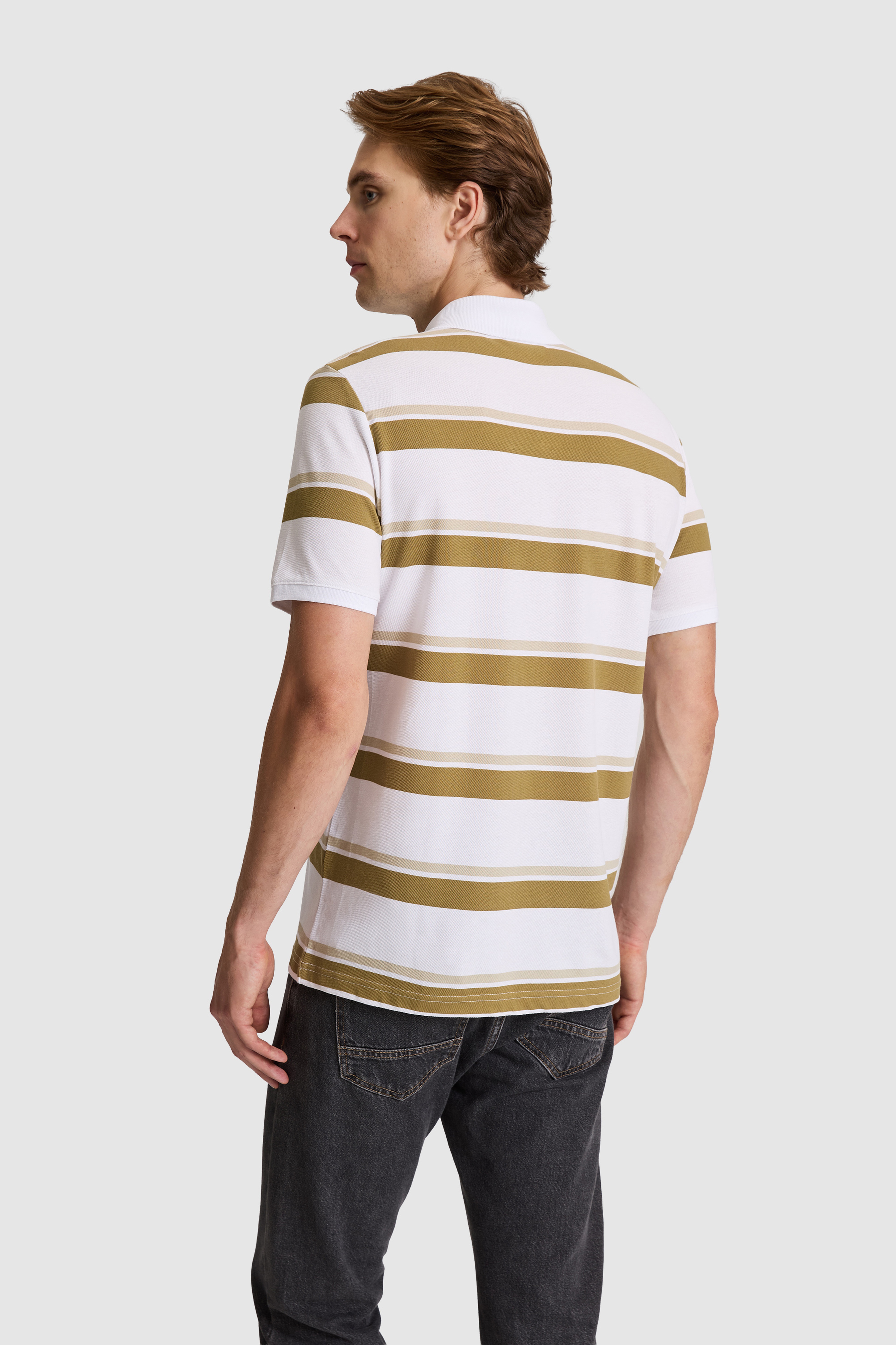 Erkek Yeşil Regular Fit Polo Yaka Tişört