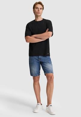 Erkek Siyah Comfort Fit Bisiklet Yaka Tişört - 50326947023