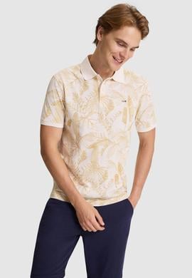 Erkek Krem Regular Fit Polo Yaka Tişört - 50326936012