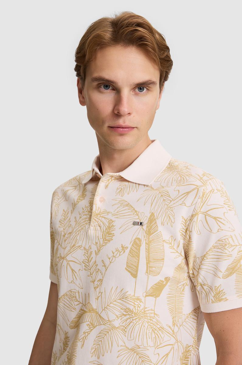 Erkek Krem Regular Fit Polo Yaka Tişört