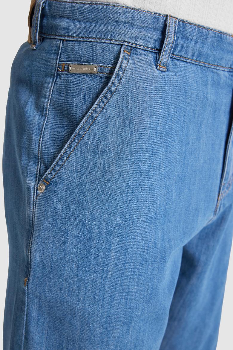 Erkek Açık Mavi Jean Şort - 50321462005