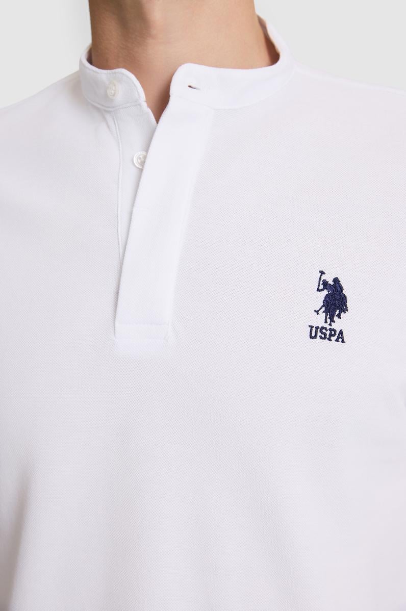 Erkek Beyaz Regular Fit Polo Yaka Tişört