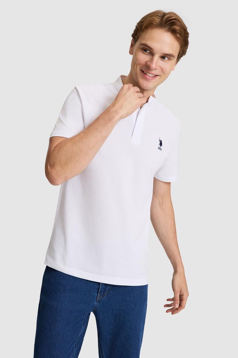 Erkek Beyaz Regular Fit Polo Yaka Tişört - 50322322001