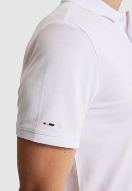 Erkek Beyaz Slim Fit Polo Yaka Basic Tişört - 50322303023