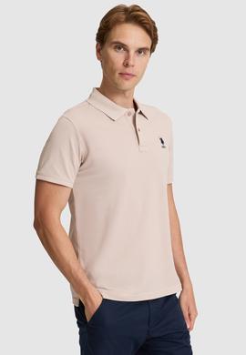 Erkek Taş Regular Fit Polo Yaka Basic Tişört - 50322314122