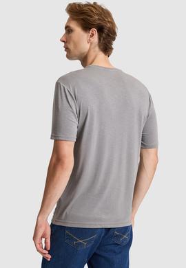 Erkek Gri Basic Tişört - 50322279012