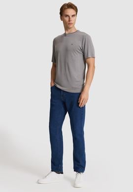 Erkek Gri Basic Tişört - 50322279012