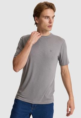 Erkek Gri Basic Tişört - 50322279012