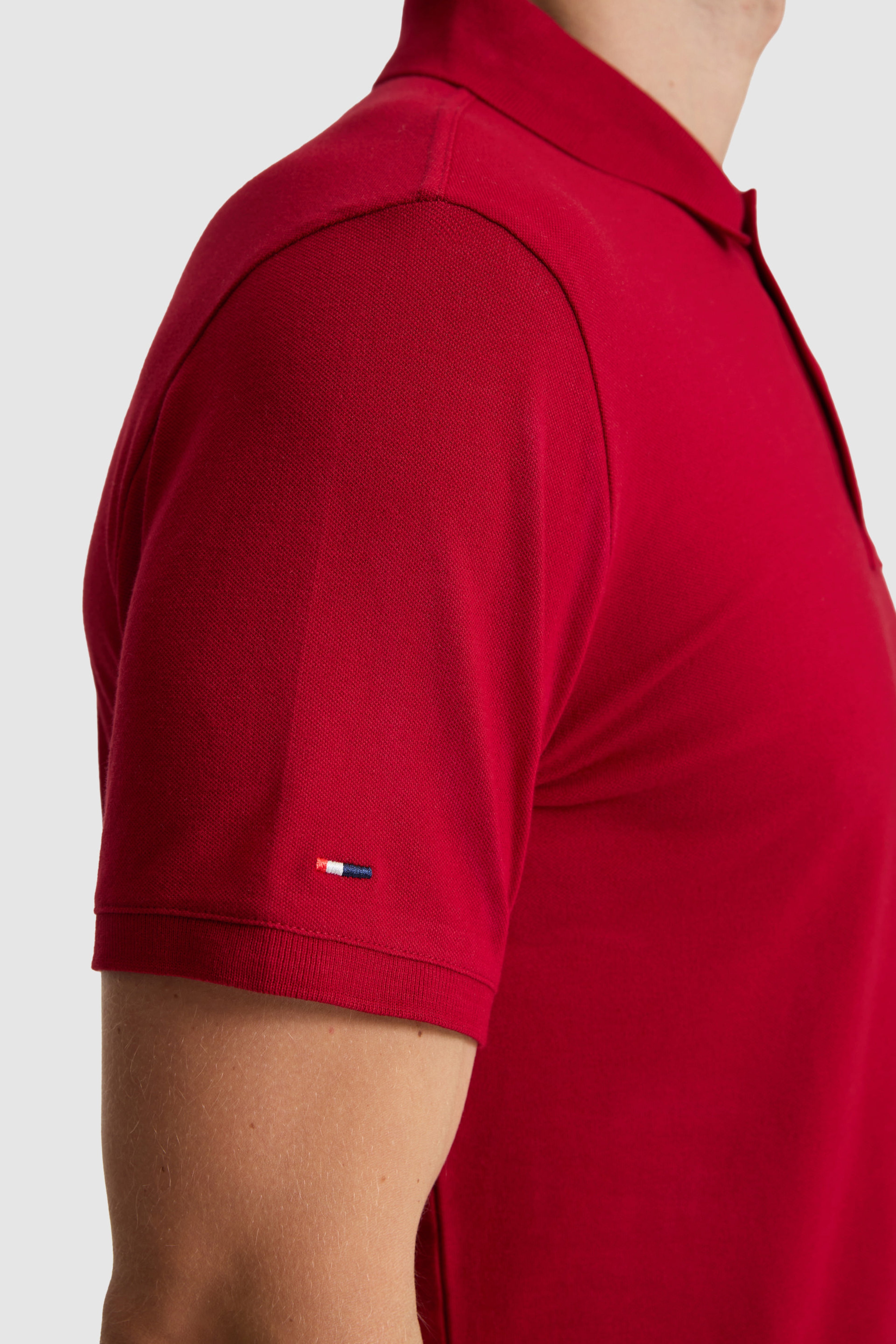 Erkek Bordo Basic Tişört - Image 6