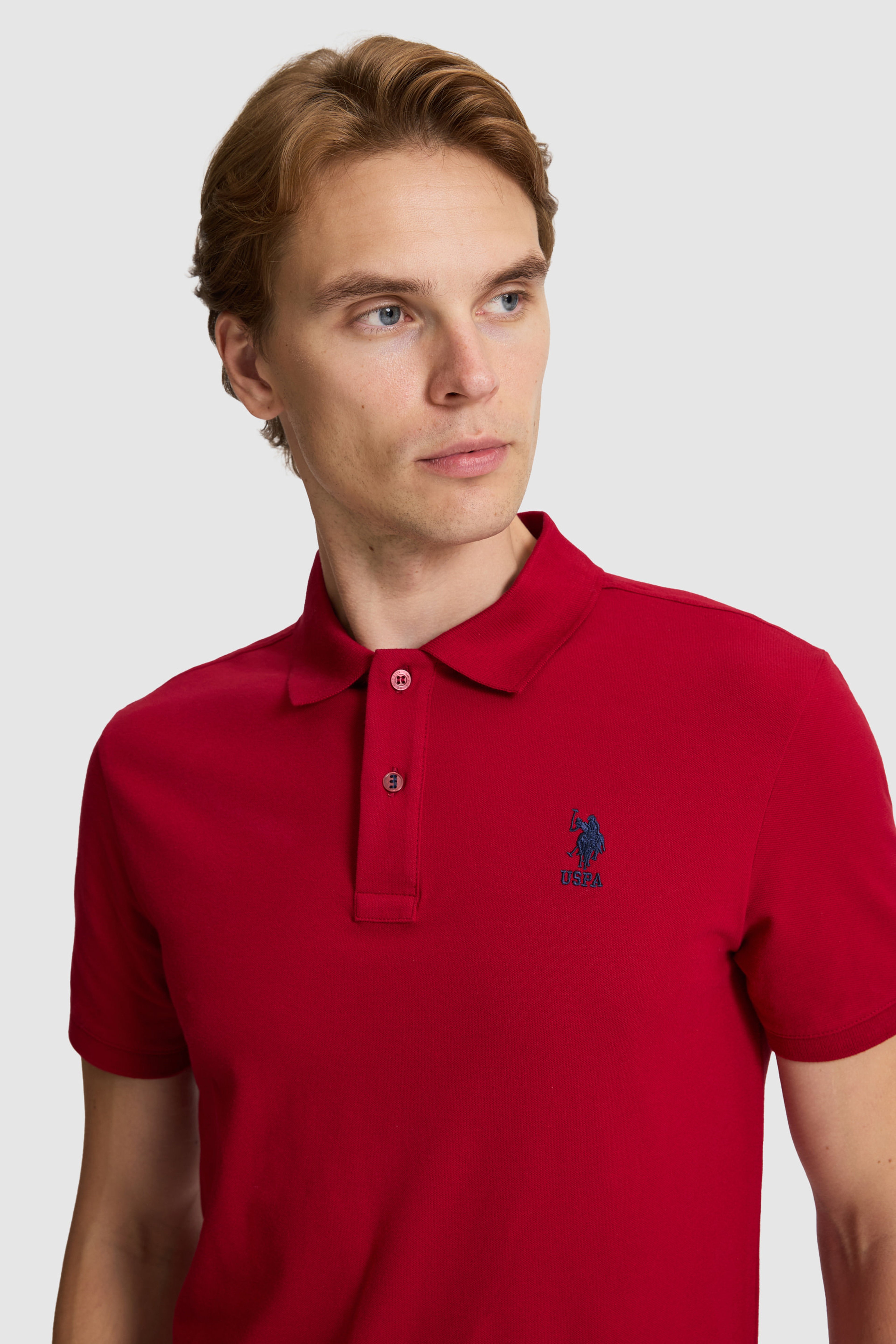 Erkek Bordo Basic Tişört - Image 2