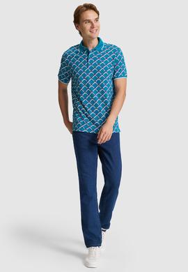Erkek Petrol Regular Fit Polo Yaka Tişört - 50322350012