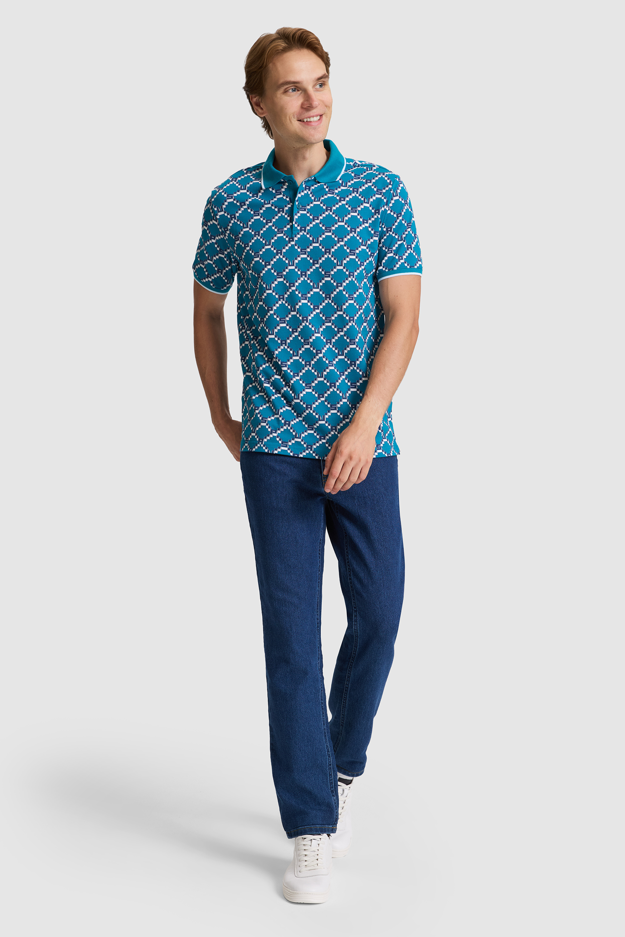 Erkek Petrol Regular Fit Polo Yaka Tişört - 50322350012