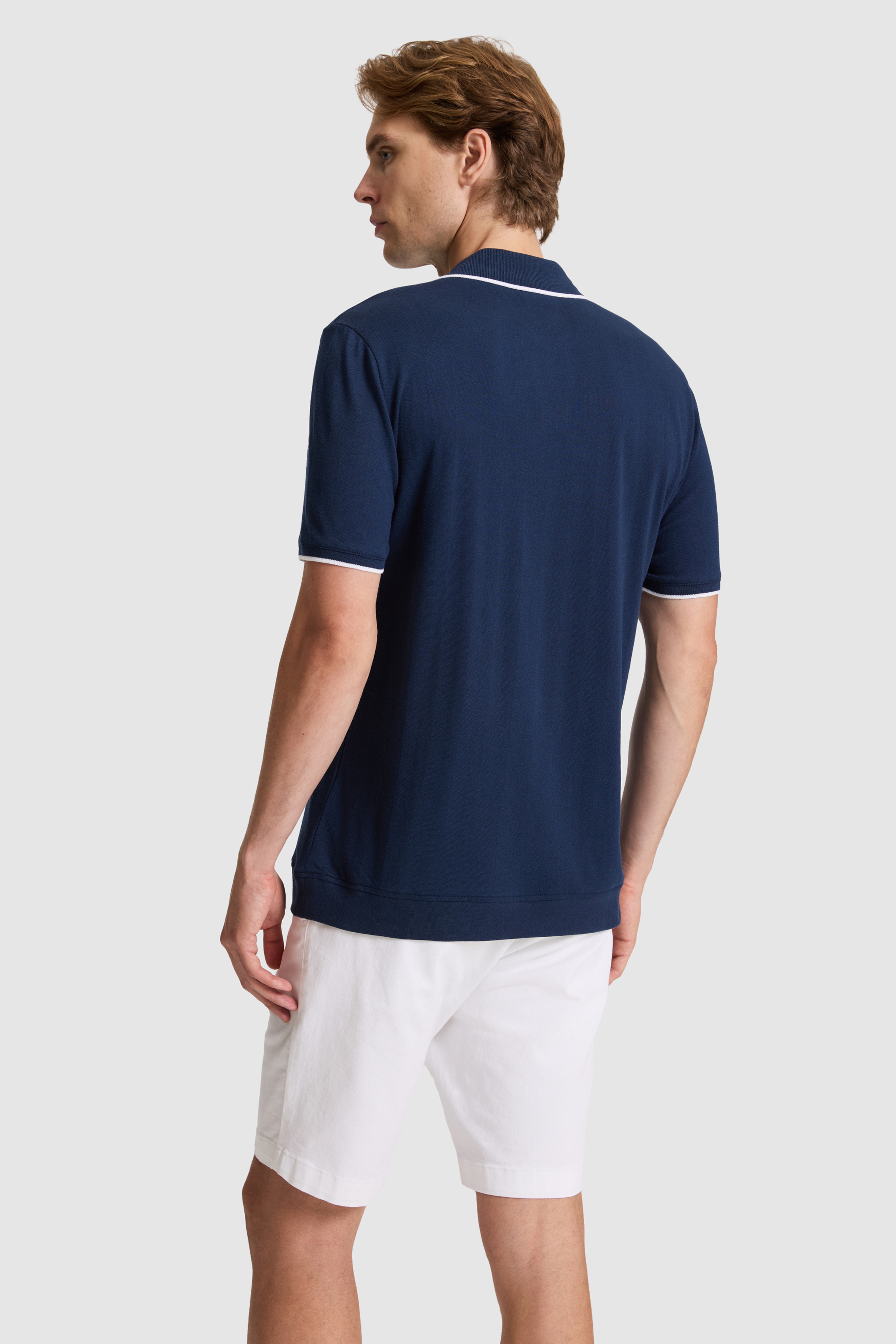 Erkek Lacivert Regular Fit Polo Yaka Tişört