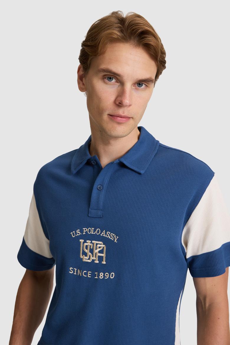 Erkek Lacivert Comfort Fit Polo Yaka Tişört - 50322420018
