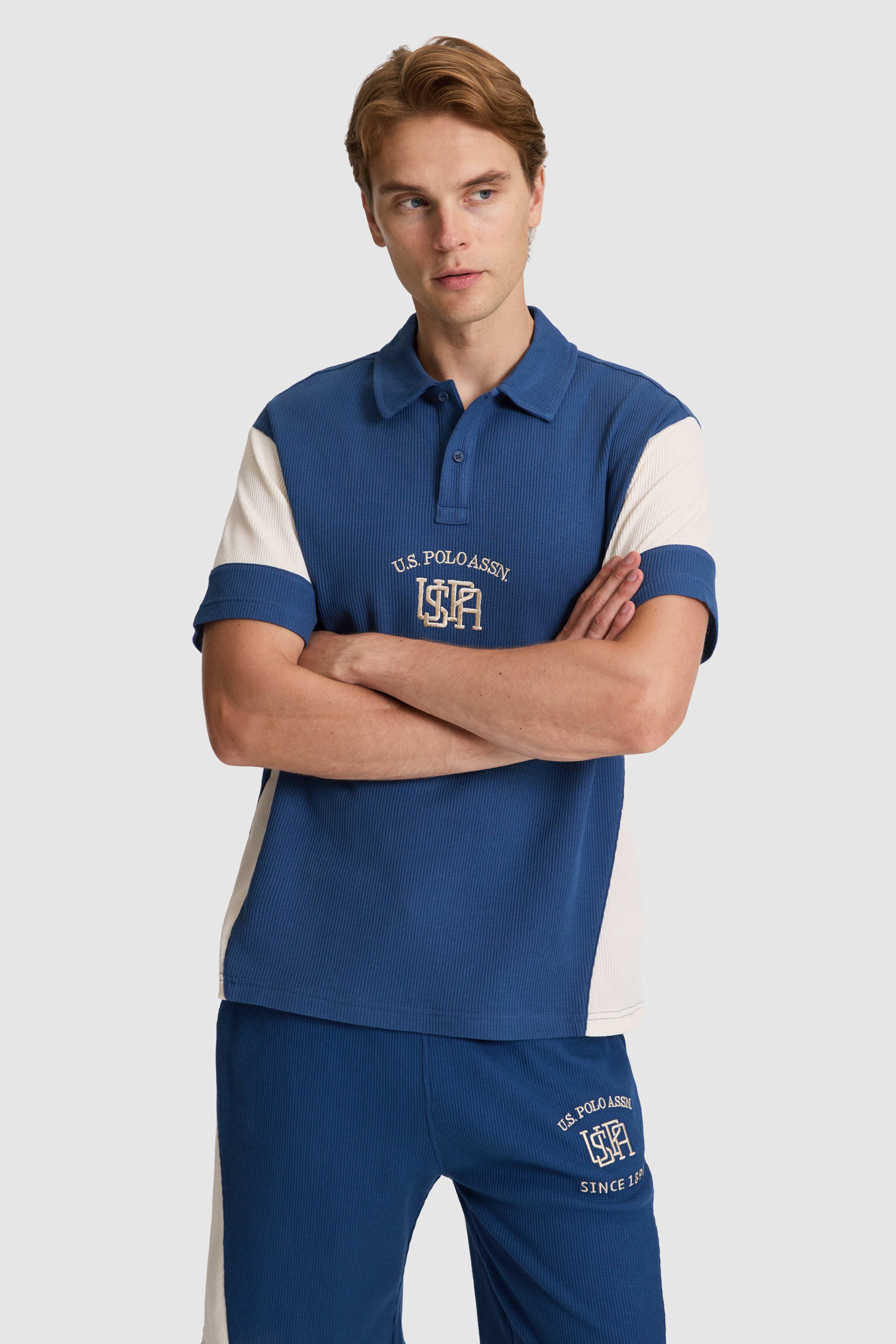 Erkek Lacivert Comfort Fit Polo Yaka Tişört - Image 3