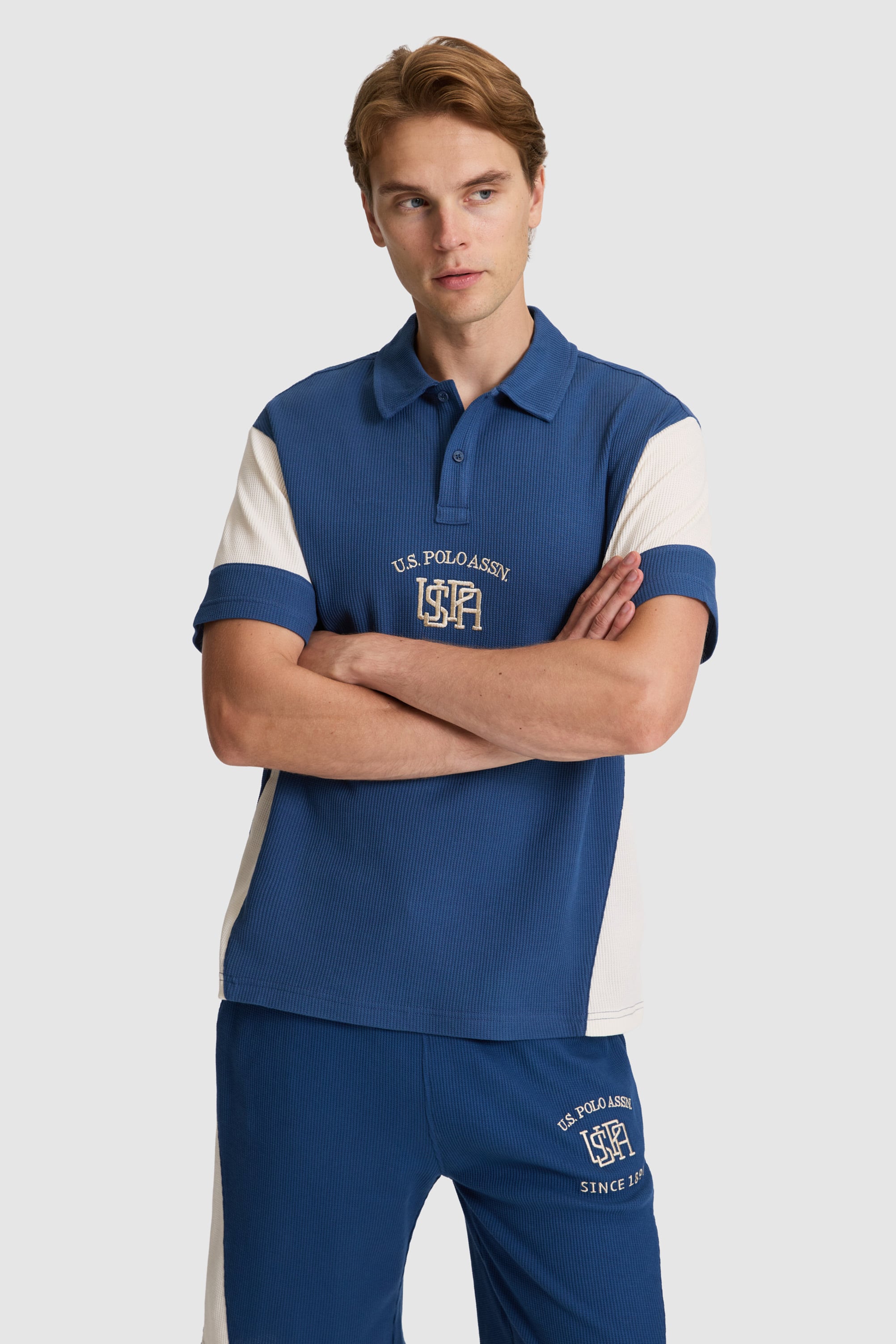 Erkek Lacivert Comfort Fit Polo Yaka Tişört