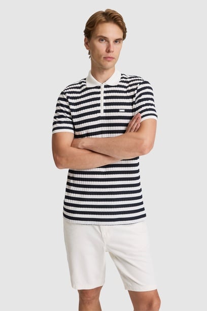 Erkek Lacivert Regular Fit Polo Yaka Tişört