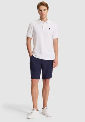 Erkek Beyaz Regular Fit Polo Yaka Basic Tişört - 50322506007
