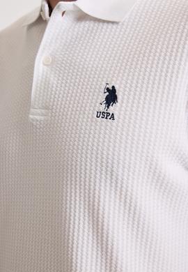 Erkek Beyaz Regular Fit Polo Yaka Basic Tişört - 50322506007