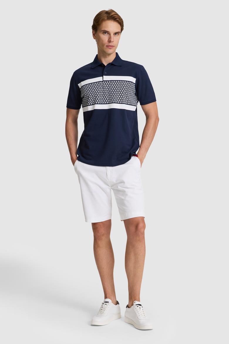 Erkek Lacivert Regular Fit Polo Yaka Tişört - 50322392003
