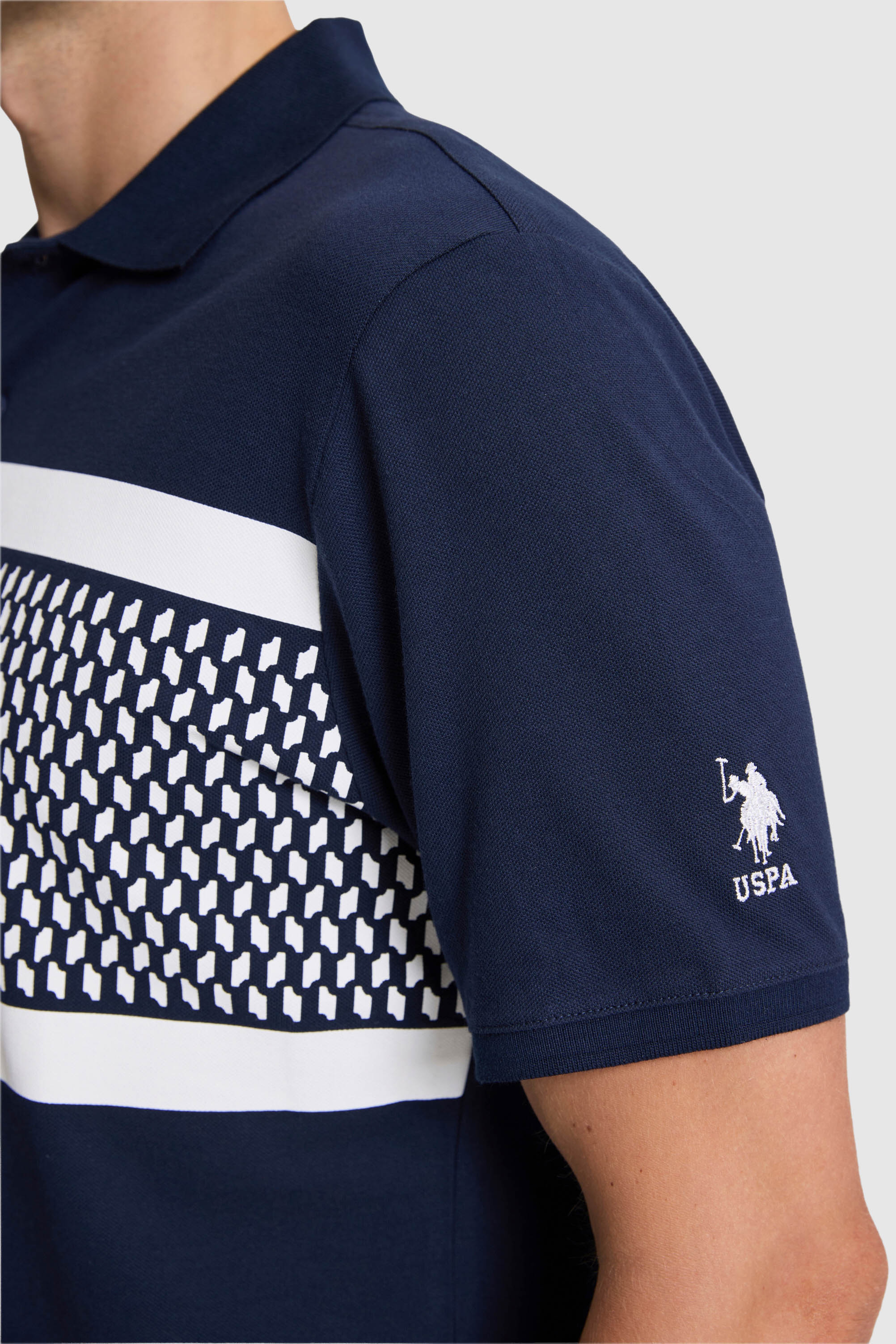 Erkek Lacivert Regular Fit Polo Yaka Tişört - Image 6
