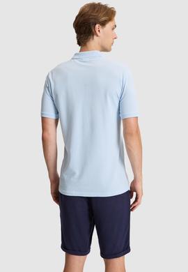 Erkek Açık Mavi Regular Fit Polo Yaka Tişört - 50322504007