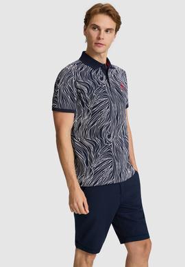 Erkek Lacivert Regular Fit Polo Yaka Basic Tişört - 50322503001