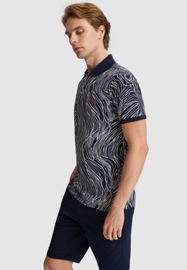 Erkek Lacivert Regular Fit Polo Yaka Basic Tişört - 50322503001