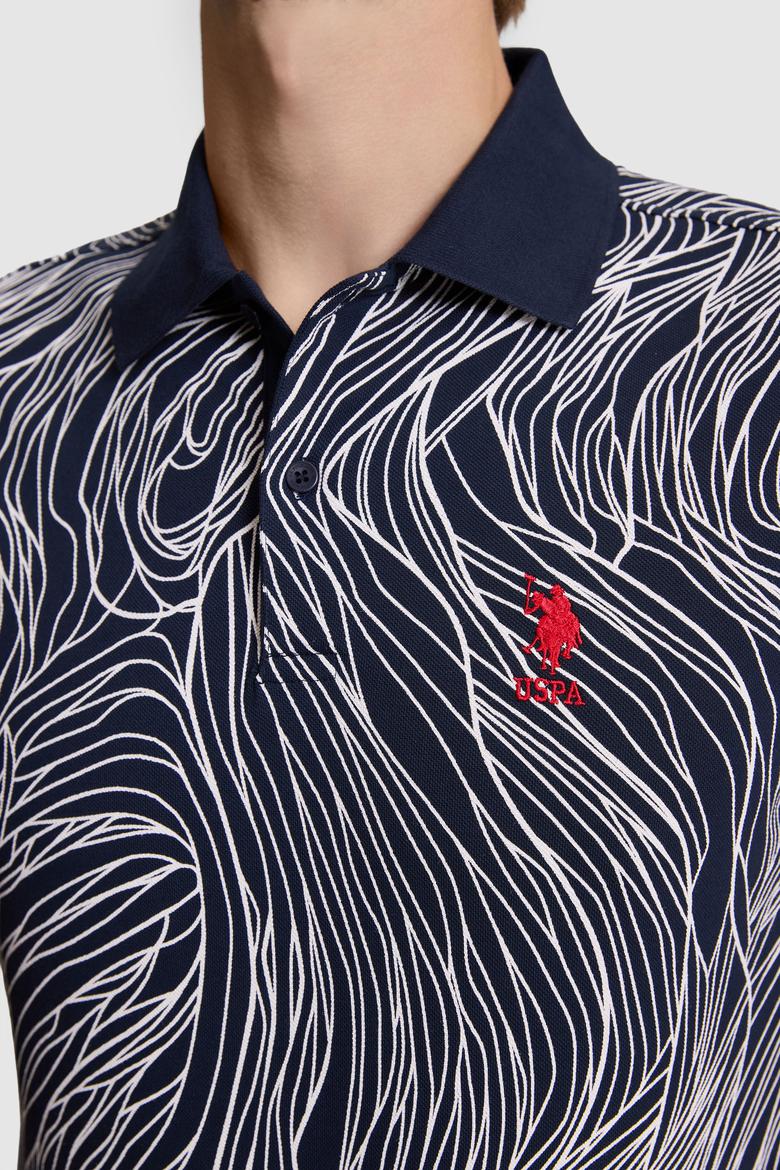 Erkek Lacivert Regular Fit Polo Yaka Basic Tişört - 50322503001