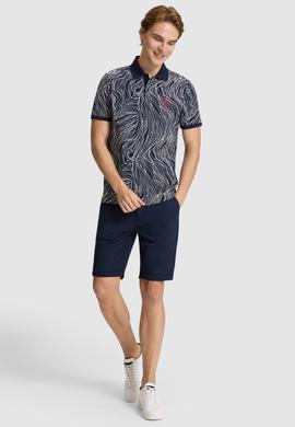Erkek Lacivert Regular Fit Polo Yaka Basic Tişört - 50322503001
