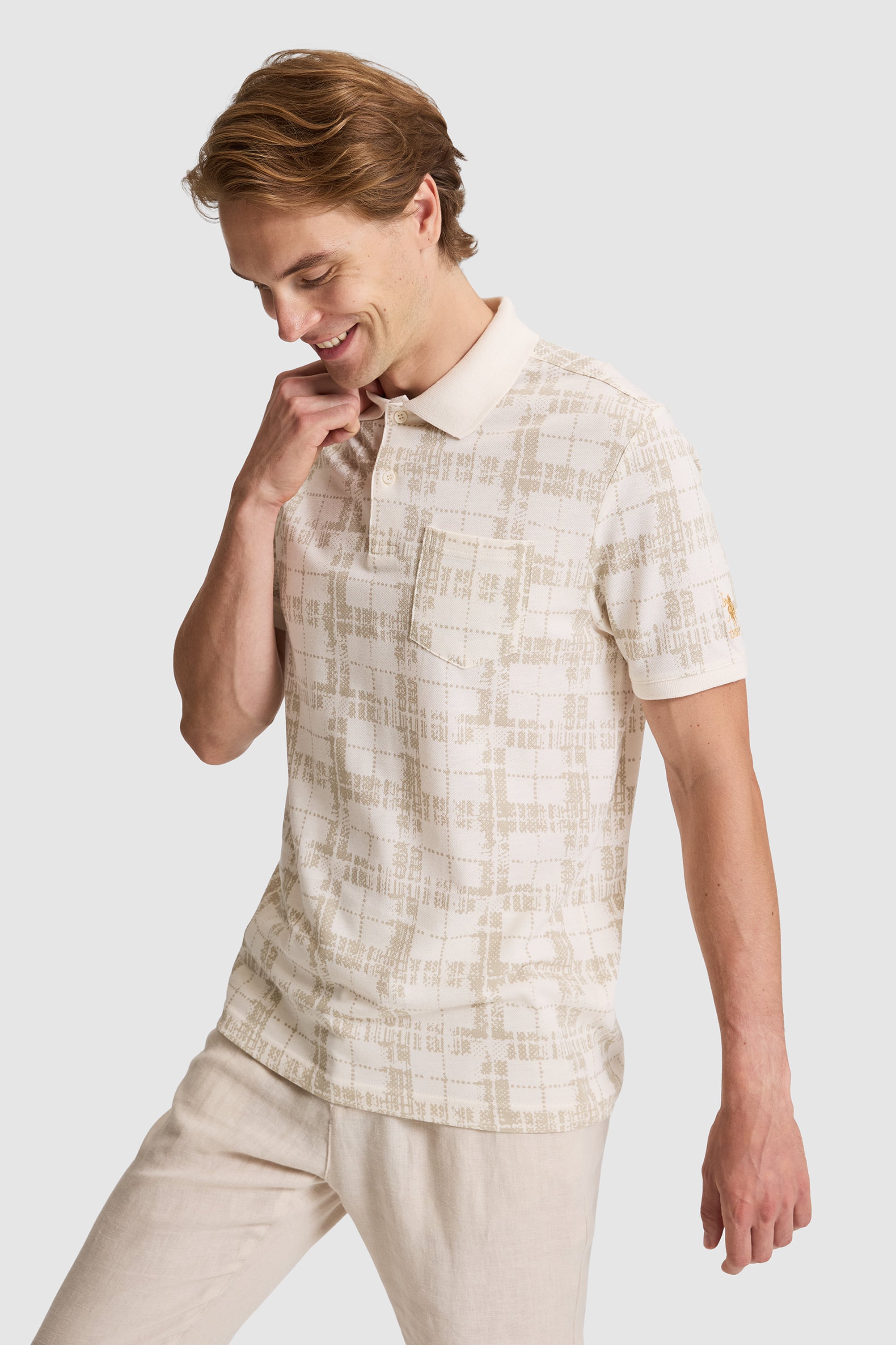 Erkek Açık Haki Regular Fit Polo Yaka Tişört - 50323923010