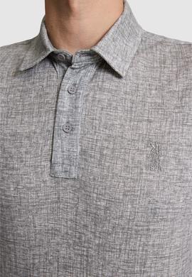 Erkek Gri Regular Fit Polo Yaka Tişört - 50322432007