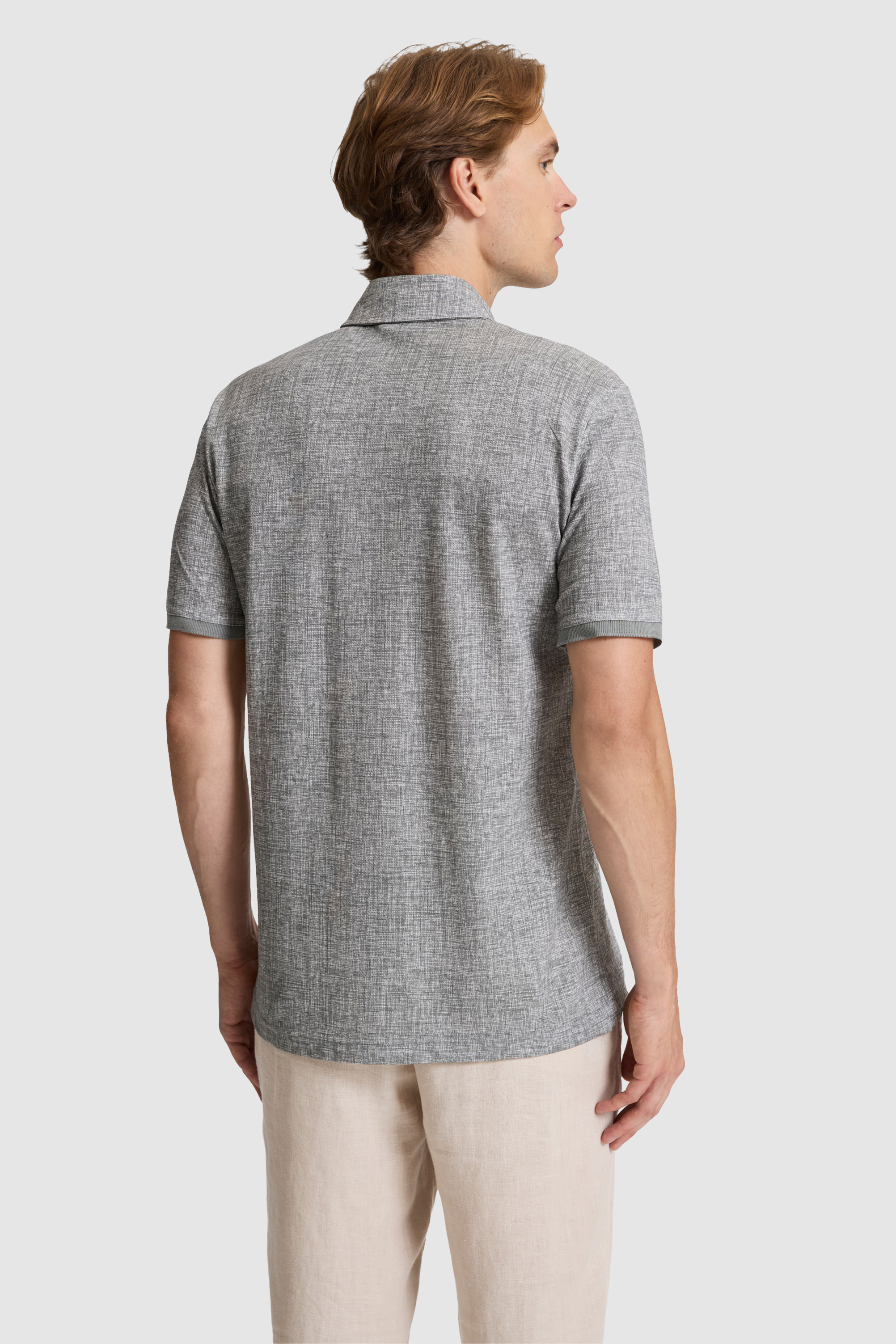 Erkek Gri Regular Fit Polo Yaka Tişört - 50322432007