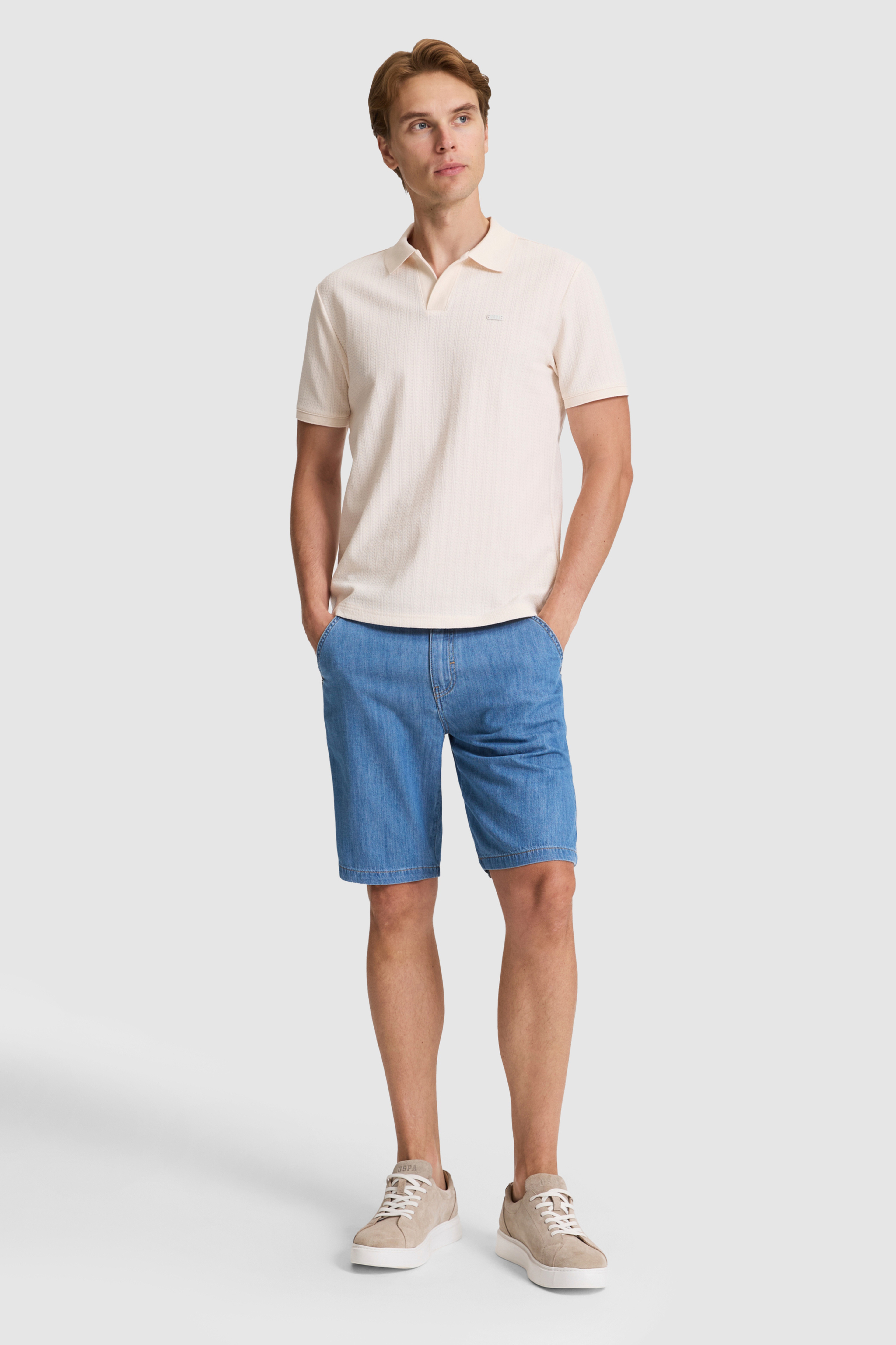 Erkek Krem Regular Fit Polo Yaka Tişört