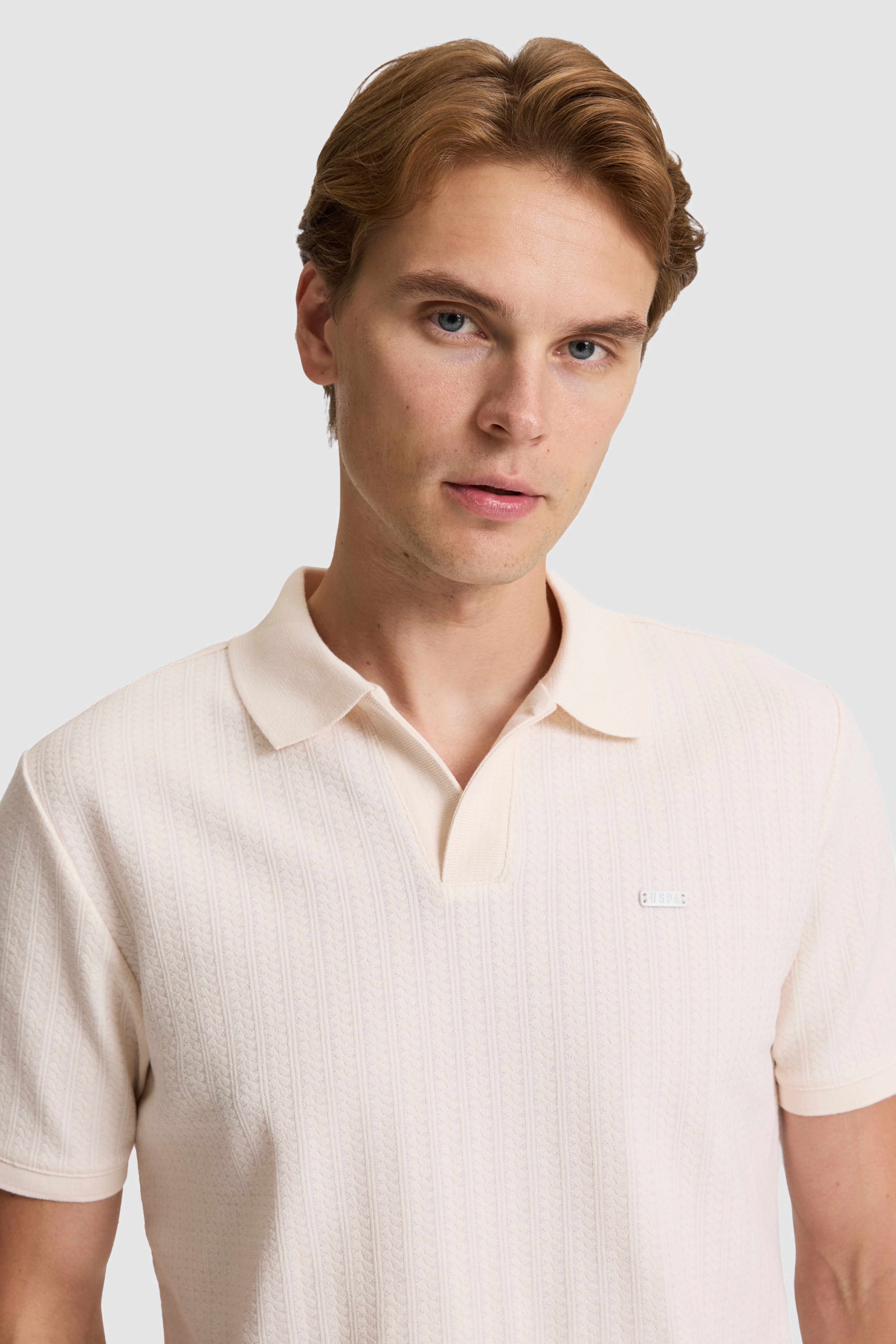 Erkek Krem Regular Fit Polo Yaka Tişört - Image 2