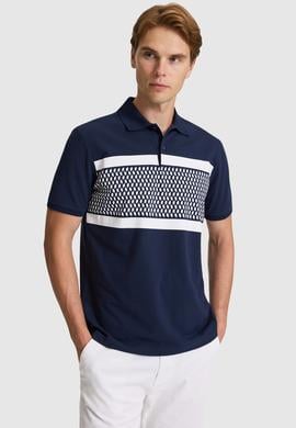 Erkek Lacivert Regular Fit Polo Yaka Tişört - 50322392003
