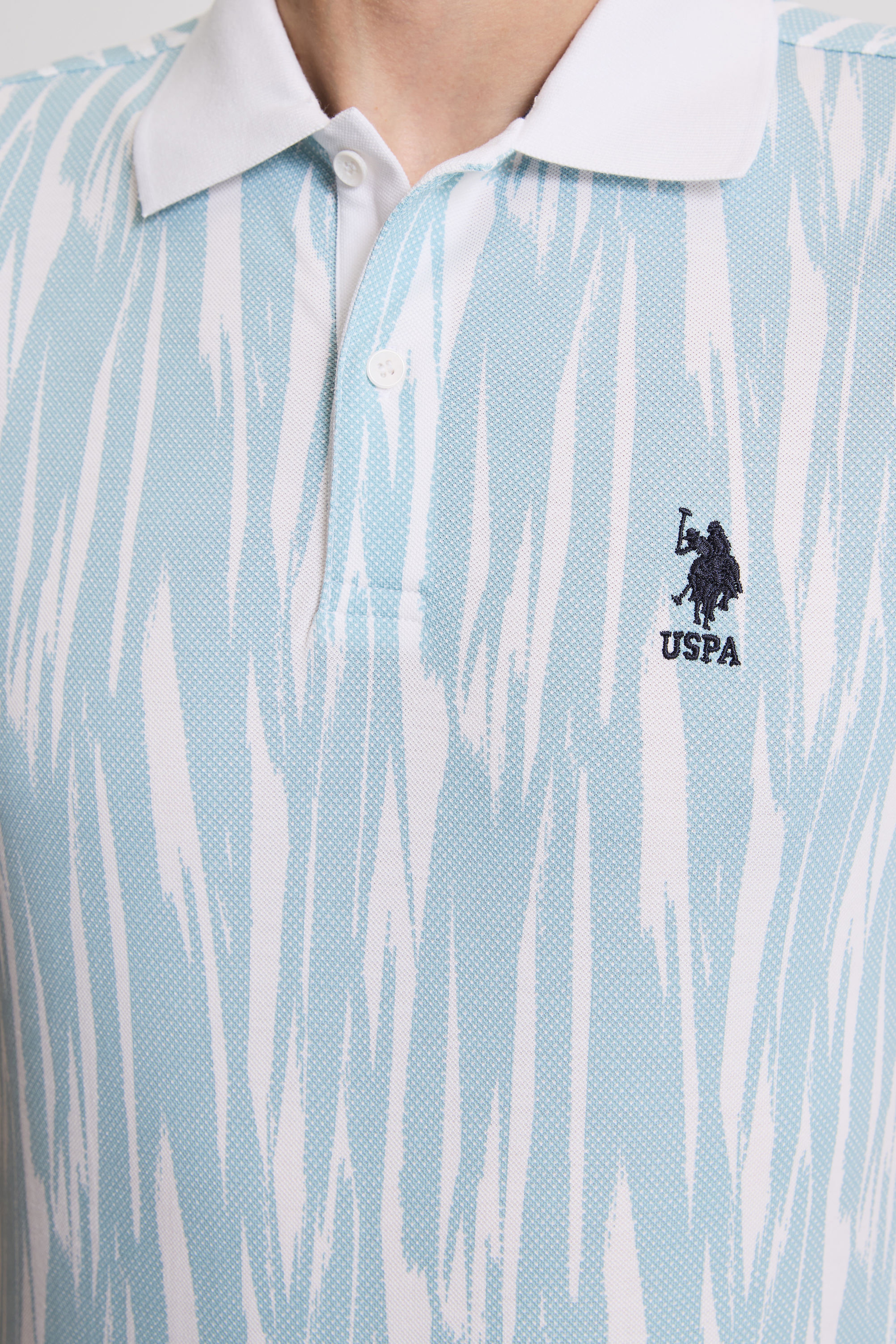 Erkek Mavi Regular Fit Polo Yaka Tişört - Image 6