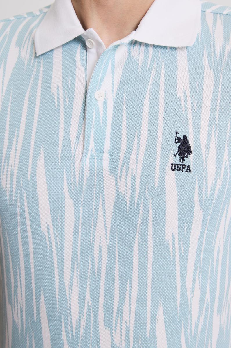 Erkek Mavi Regular Fit Polo Yaka Tişört