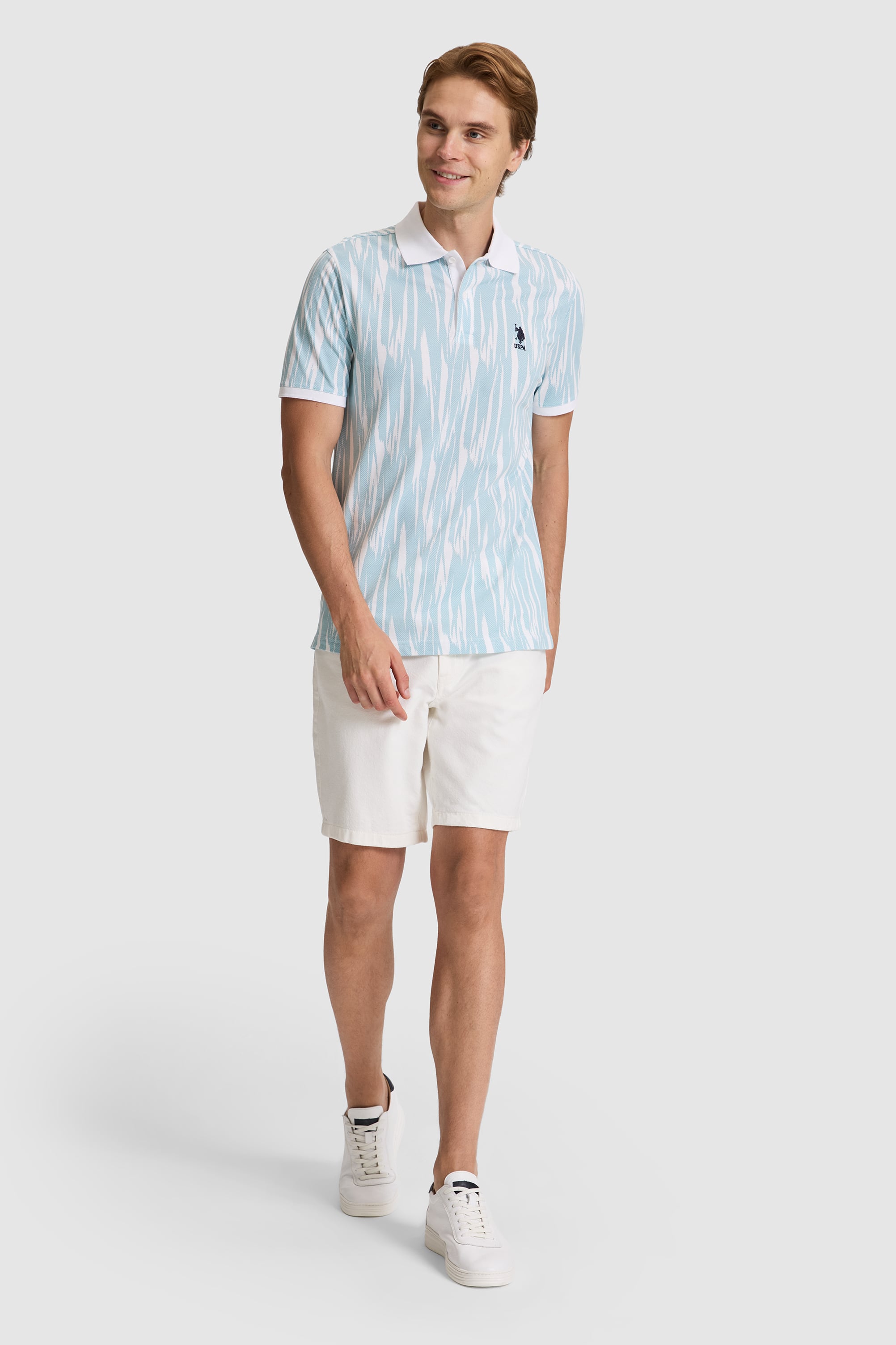 Erkek Mavi Regular Fit Polo Yaka Tişört - 50322488007