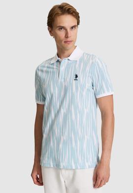 Erkek Mavi Regular Fit Polo Yaka Tişört - 50322488007