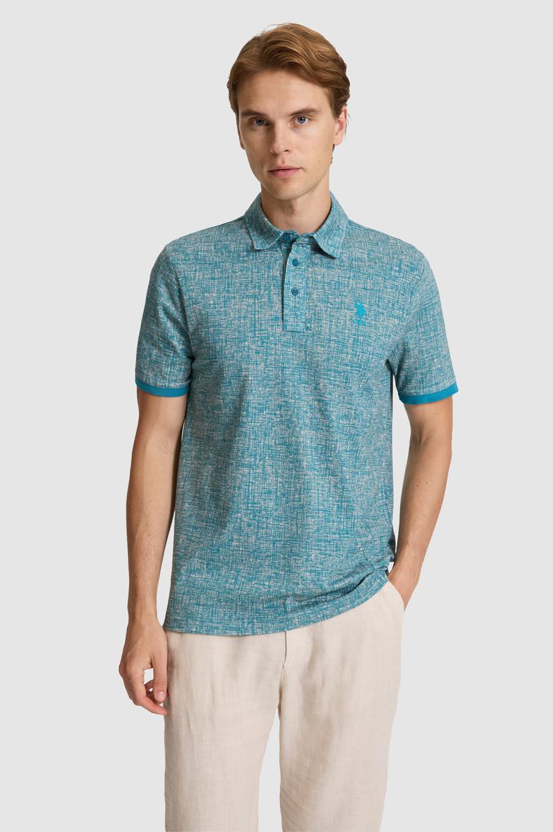 Erkek Petrol Regular Fit Polo Yaka Tişört