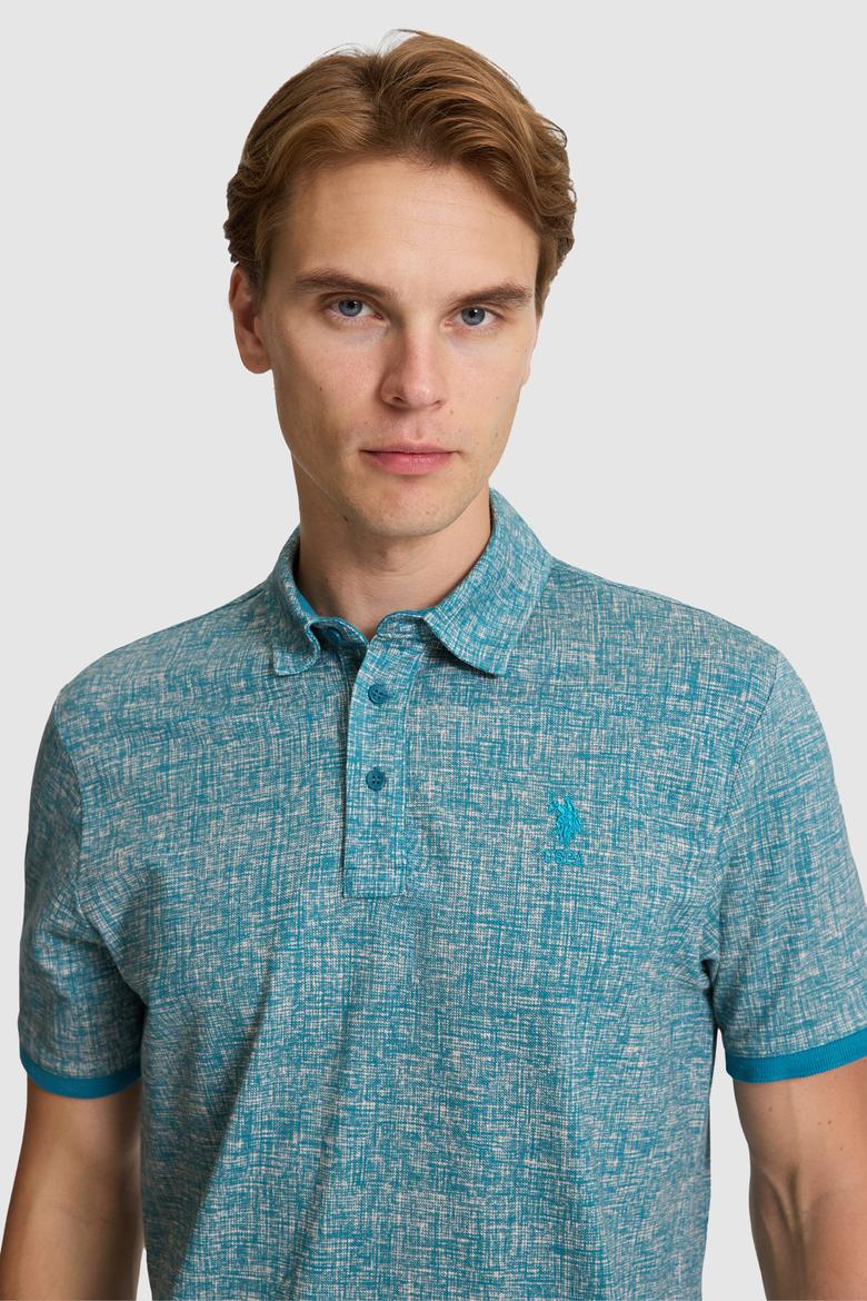 Erkek Petrol Regular Fit Polo Yaka Tişört - 50322432029