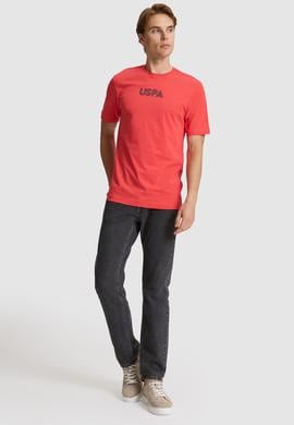 Erkek Kırmızı Regular Fit Bisiklet Yaka Basic Tişört - 50325245211