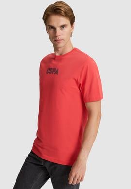 Erkek Kırmızı Regular Fit Bisiklet Yaka Basic Tişört - 50325245211