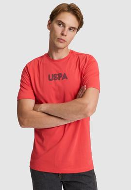 Erkek Kırmızı Regular Fit Bisiklet Yaka Basic Tişört - 50325245211
