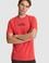 Erkek Kırmızı Regular Fit Bisiklet Yaka Basic Tişört