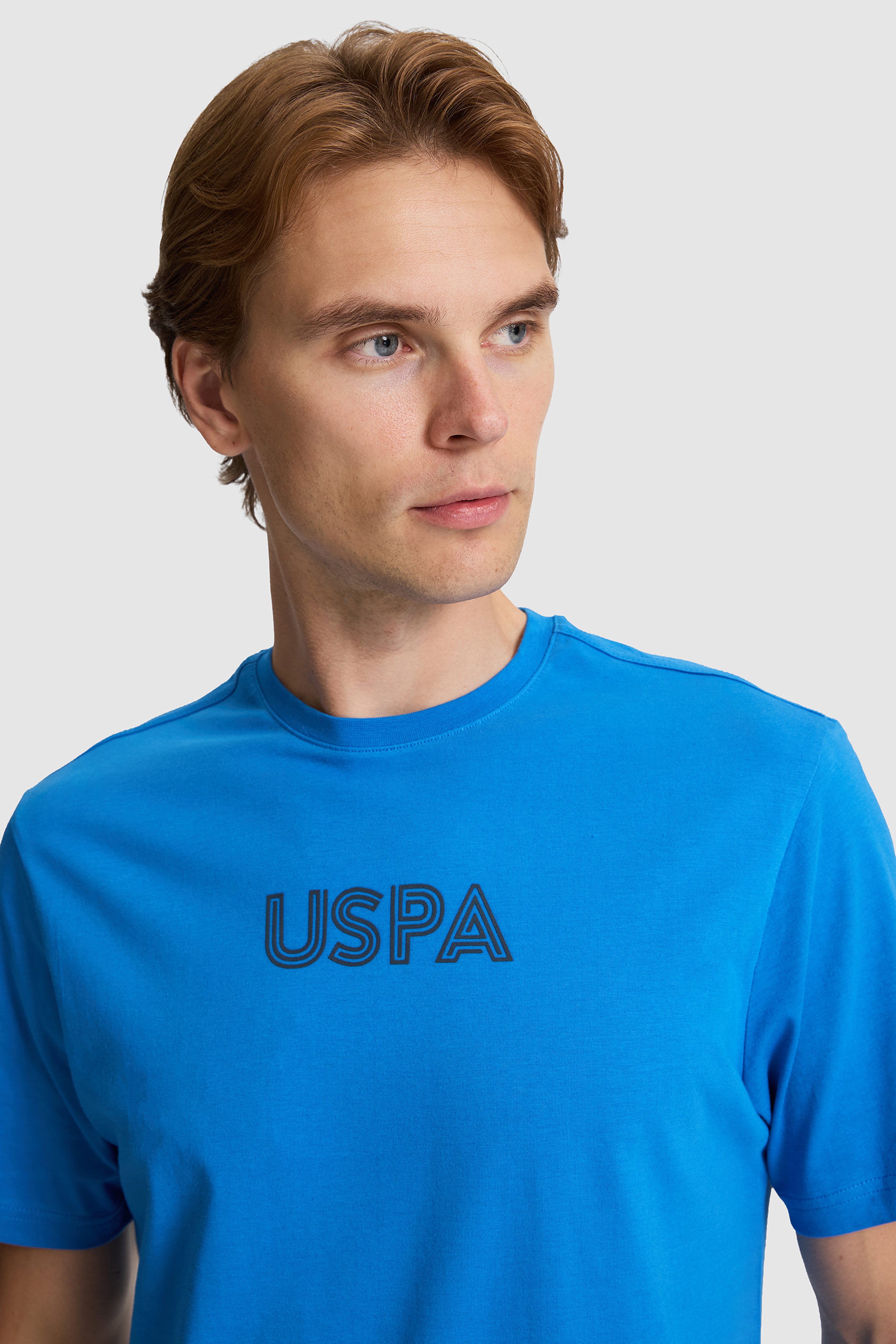 Erkek Saks Regular Fit Bisiklet Yaka Basic Tişört