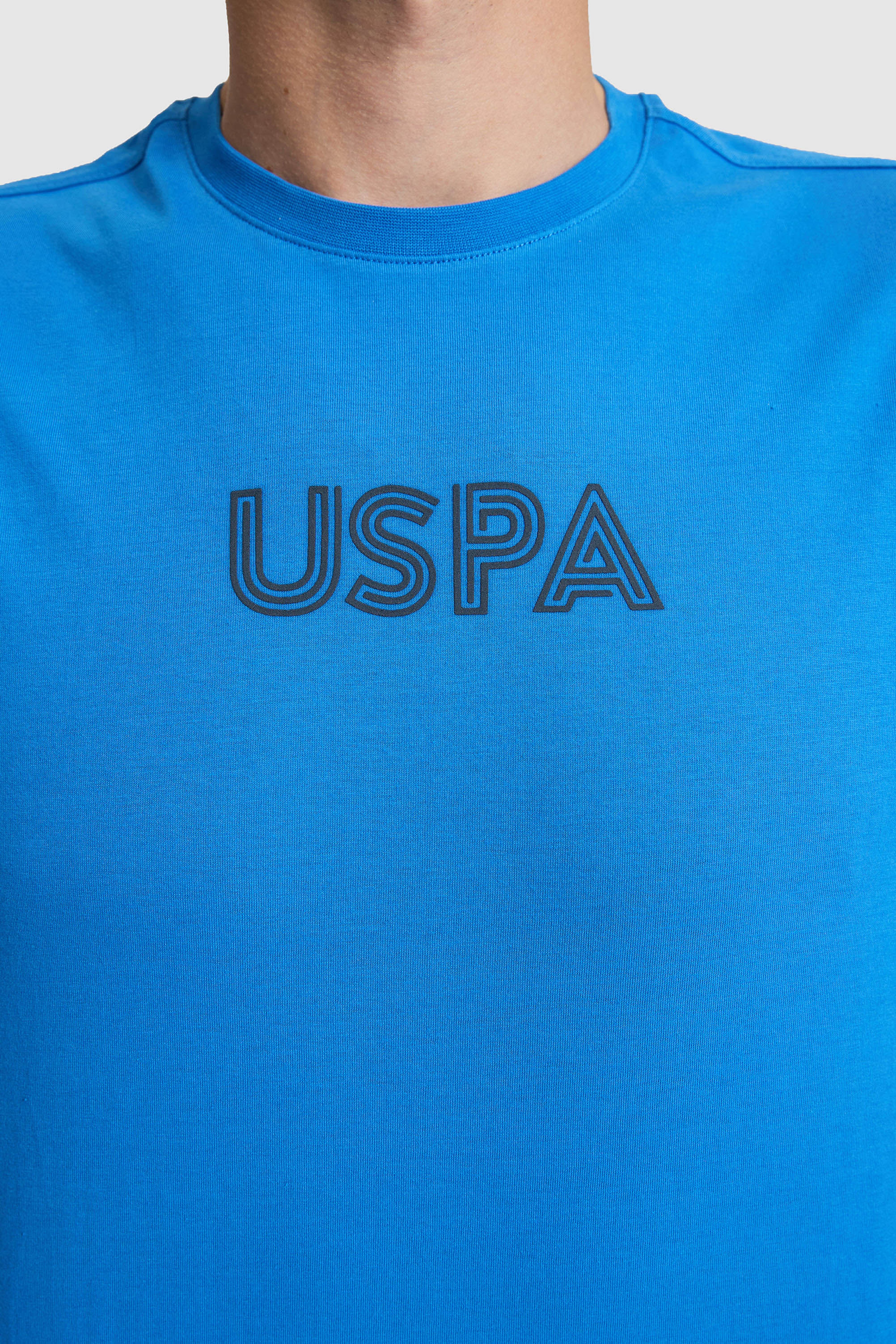 Erkek Saks Regular Fit Bisiklet Yaka Basic Tişört - Image 6