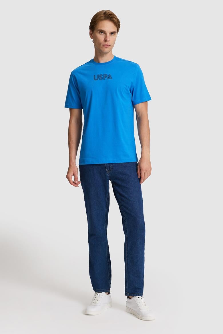 Erkek Saks Regular Fit Bisiklet Yaka Basic Tişört - 50325245240